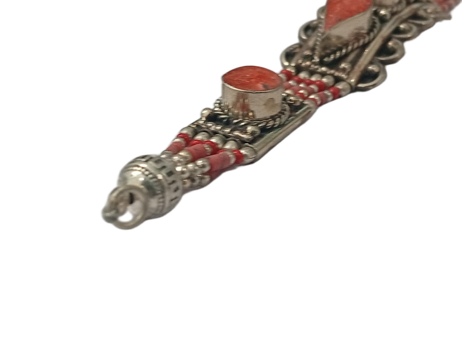 Ethnic Tribal Bracelet with Stones – Handmade Statement Jewelry - Image 6