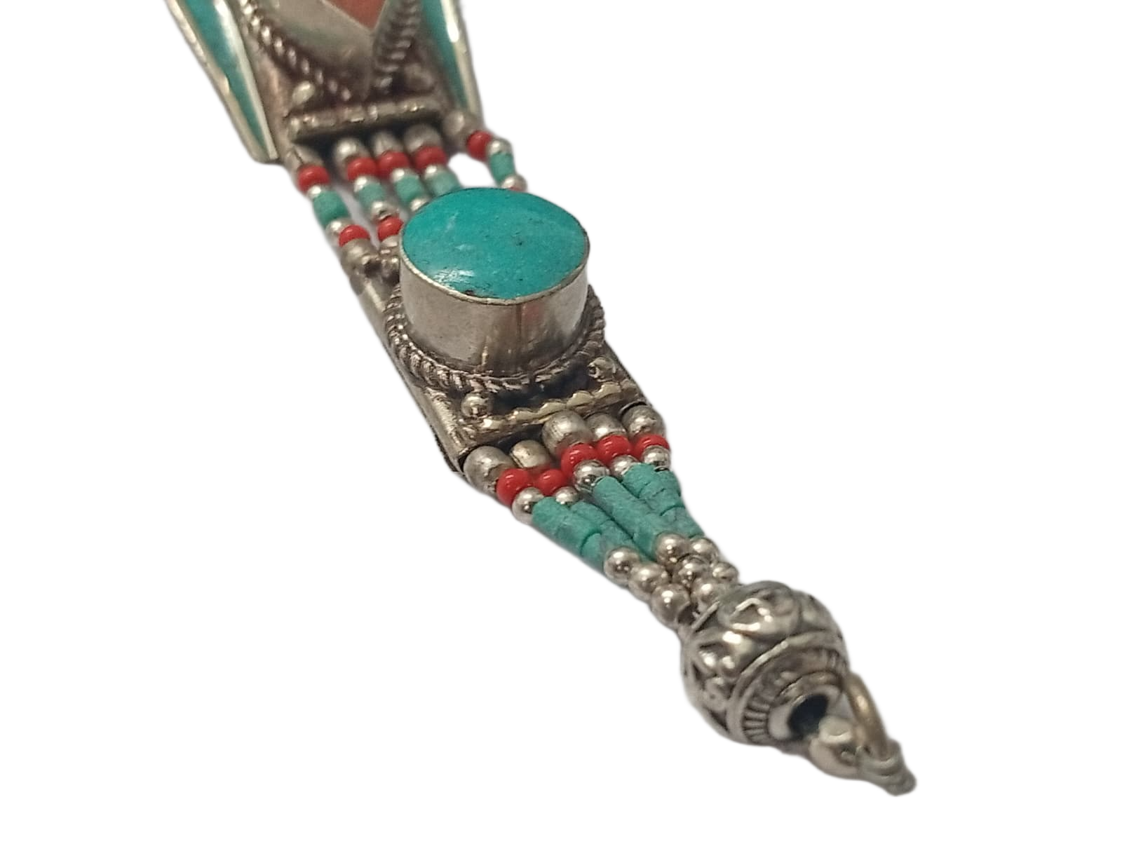 Ethnic Tribal Bracelet with Stones – Handmade Statement Jewelry - Image 8