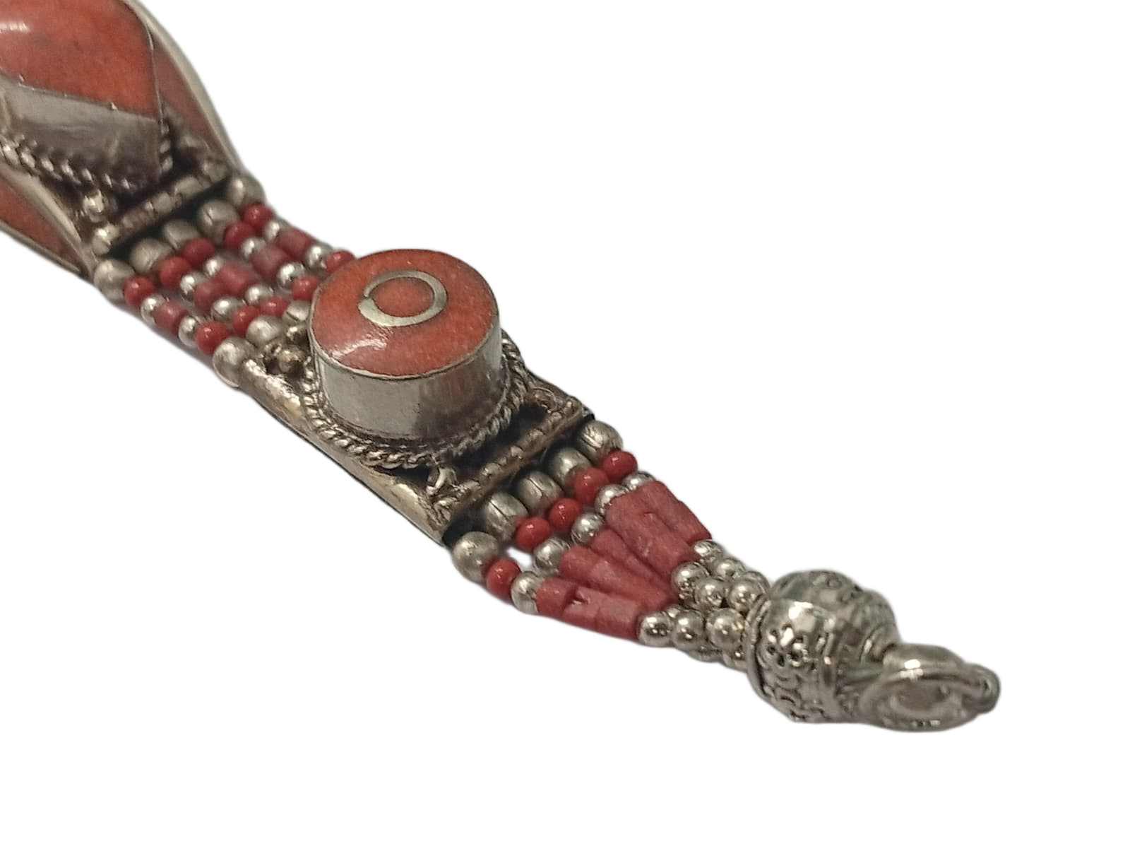 Ethnic Tribal Bracelet with Stones – Handmade Statement Jewelry - Image 8
