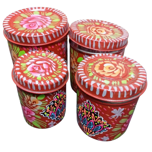 Truck Art Masala Box Set – Vibrant Handmade Spice Storage - Image 4
