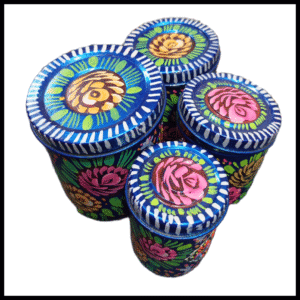Truck Art Masala Box Set – Vibrant Handmade Spice Storage