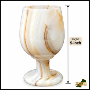 Onyx Wine Glass (Size - 5 Inch)