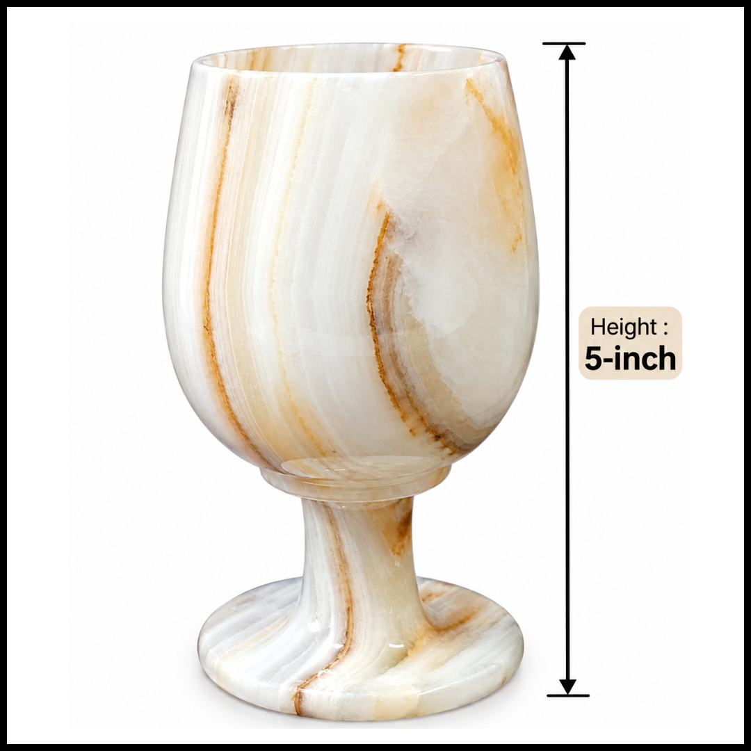 Onyx Wine Glass (Size - 5 Inch) - Image 3