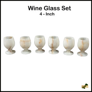 Onyx Wine Glass Set of 6  (Size - 4 Inch)