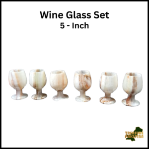 Onyx Wine Glass Set of 6  (Size - 5 Inch)