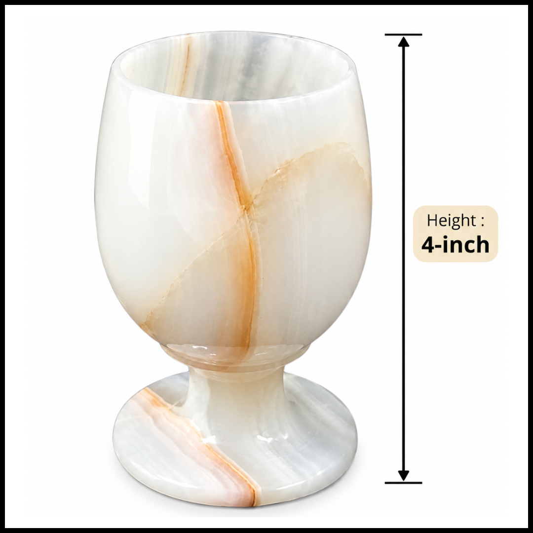 Onyx Wine Glass (Size - 4 Inch) - Image 3