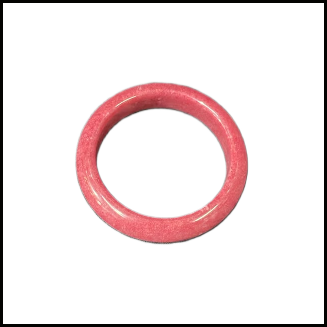 Polished Jade Bangle – Natural Stone Bracelet - Image 3