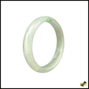 Polished Jade Bangle – Natural Stone Bracelet
