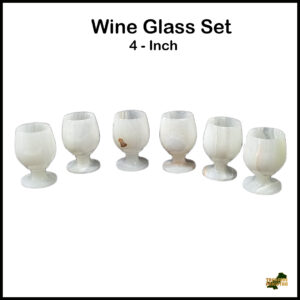 Onyx Wine Glass Set of 6  (Size - 4 Inch)