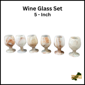 Onyx Wine Glass Set of 6  (Size - 5 Inch)