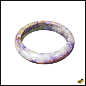 Polished Jade Bangle – Natural Stone Bracelet