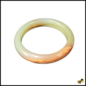 Polished Jade Bangle – Natural Stone Bracelet