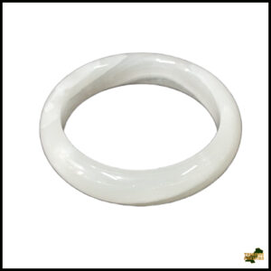 Polished Jade Bangle – Natural Stone Bracelet