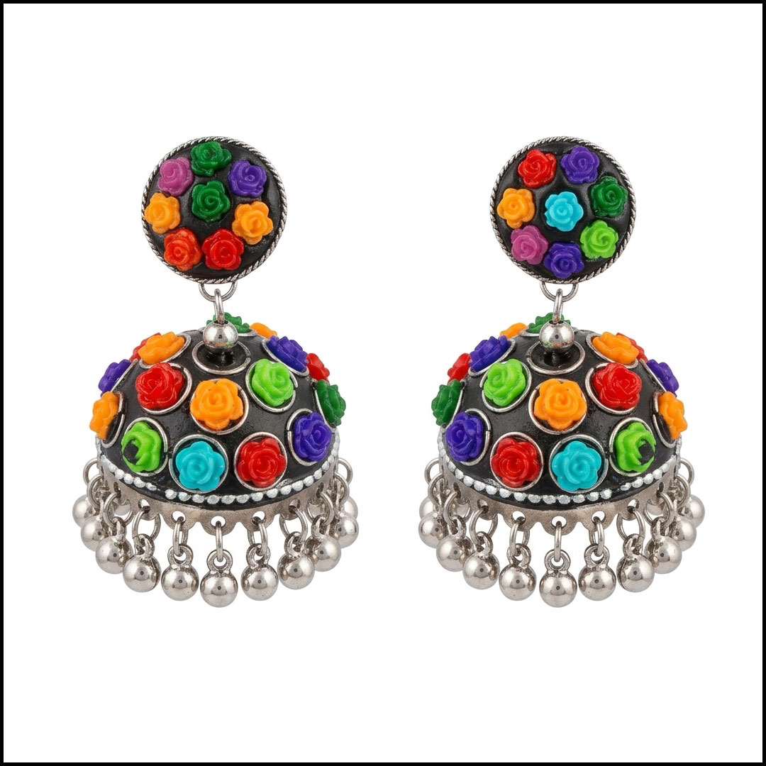 Elegant Handcrafted Earrings – Sparkle with Timeless Style - Image 3