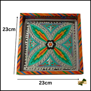 Chamakpatti Handmade Square Tray (23x23cm)