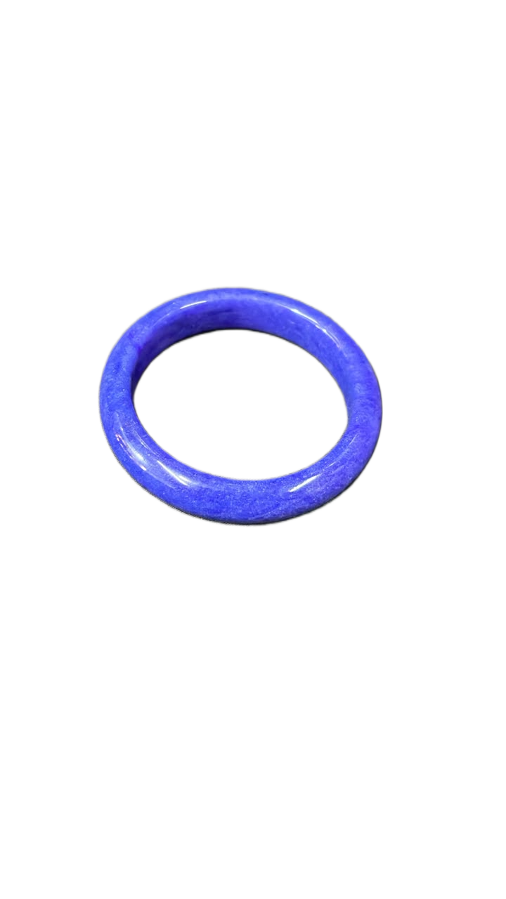 Polished Jade Bangle – Natural Stone Bracelet - Image 4