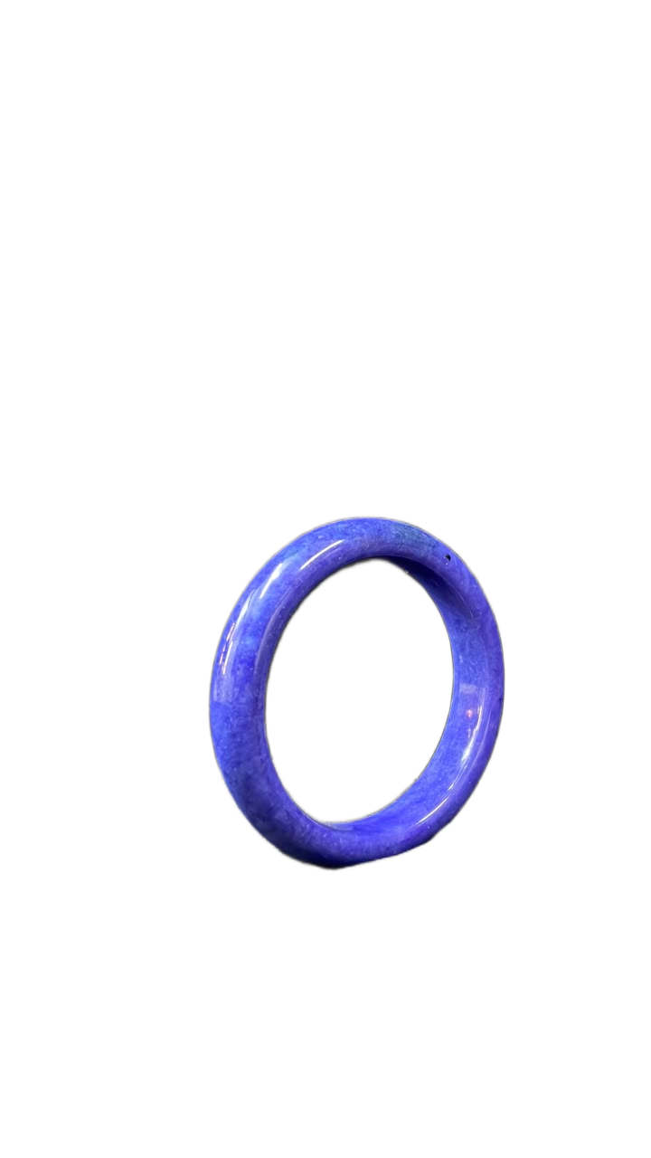 Polished Jade Bangle – Natural Stone Bracelet - Image 6