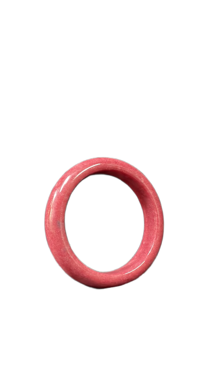 Polished Jade Bangle – Natural Stone Bracelet - Image 5