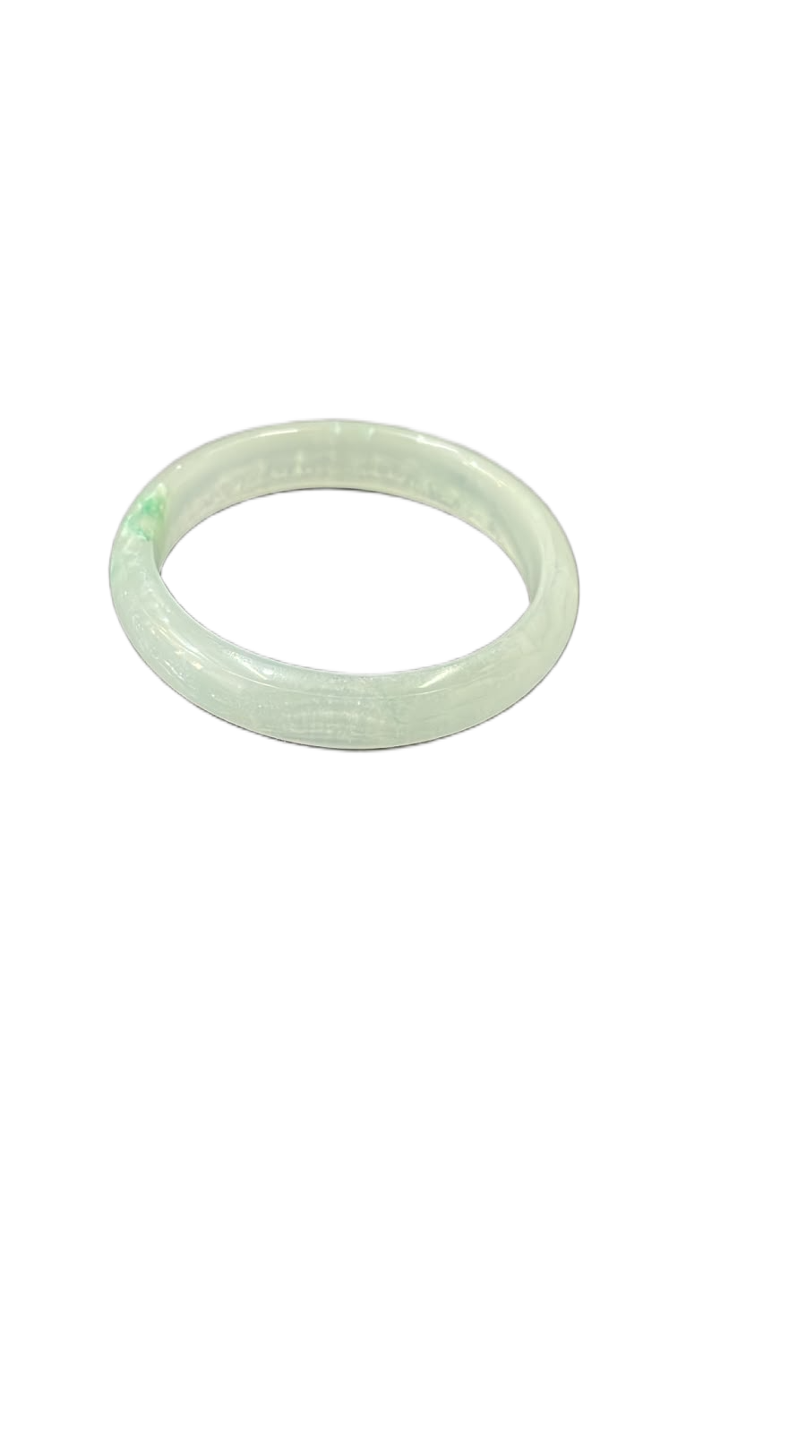 Polished Jade Bangle – Natural Stone Bracelet - Image 5