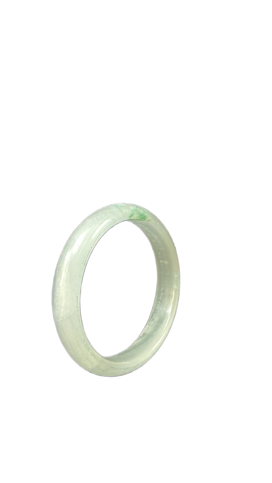 Polished Jade Bangle – Natural Stone Bracelet - Image 6