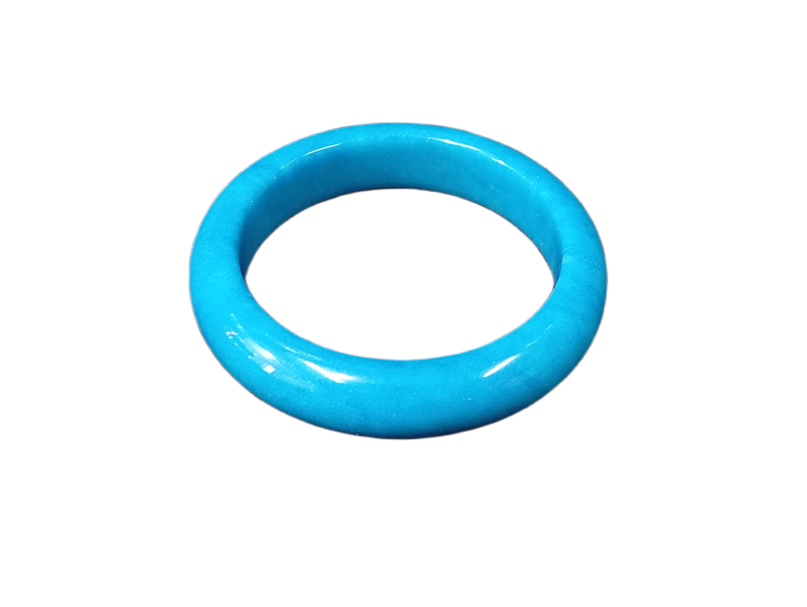Polished Jade Bangle – Natural Stone Bracelet - Image 5