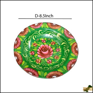 Handcrafted Truck Art Plate – Traditional Pakistani Decorative Plate (Size D-8.5inch)