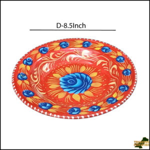Handcrafted Truck Art Plate – Traditional Pakistani Decorative Plate (Size D-8.5inch)