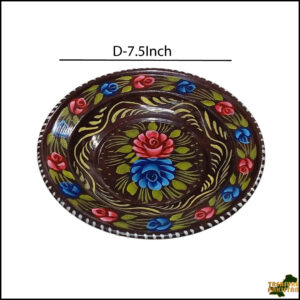 Handcrafted Truck Art Plate – Traditional Pakistani Decorative Plate (Size D-7.5inch)