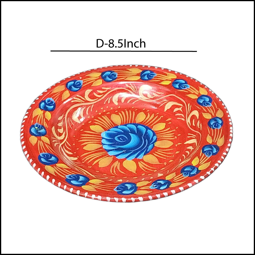 Handcrafted Truck Art Plate – Traditional Pakistani Decorative Plate (Size D-8.5inch) - Image 6