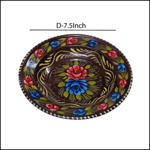 Handcrafted Truck Art Plate – Traditional Pakistani Decorative Plate (Size D-7.5inch)