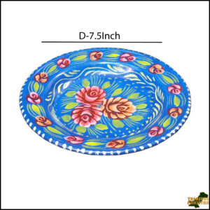 Handcrafted Truck Art Plate – Traditional Pakistani Decorative Plate (Size D-7.5inch)