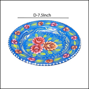 Handcrafted Truck Art Plate – Traditional Pakistani Decorative Plate (Size D-7.5inch)