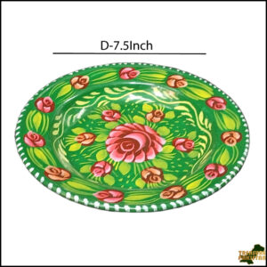 Handcrafted Truck Art Plate – Traditional Pakistani Decorative Plate (Size D-7.5inch)