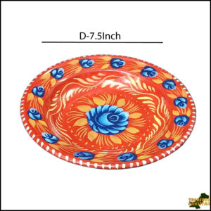 Handcrafted Truck Art Plate – Traditional Pakistani Decorative Plate (Size D-7.5inch)