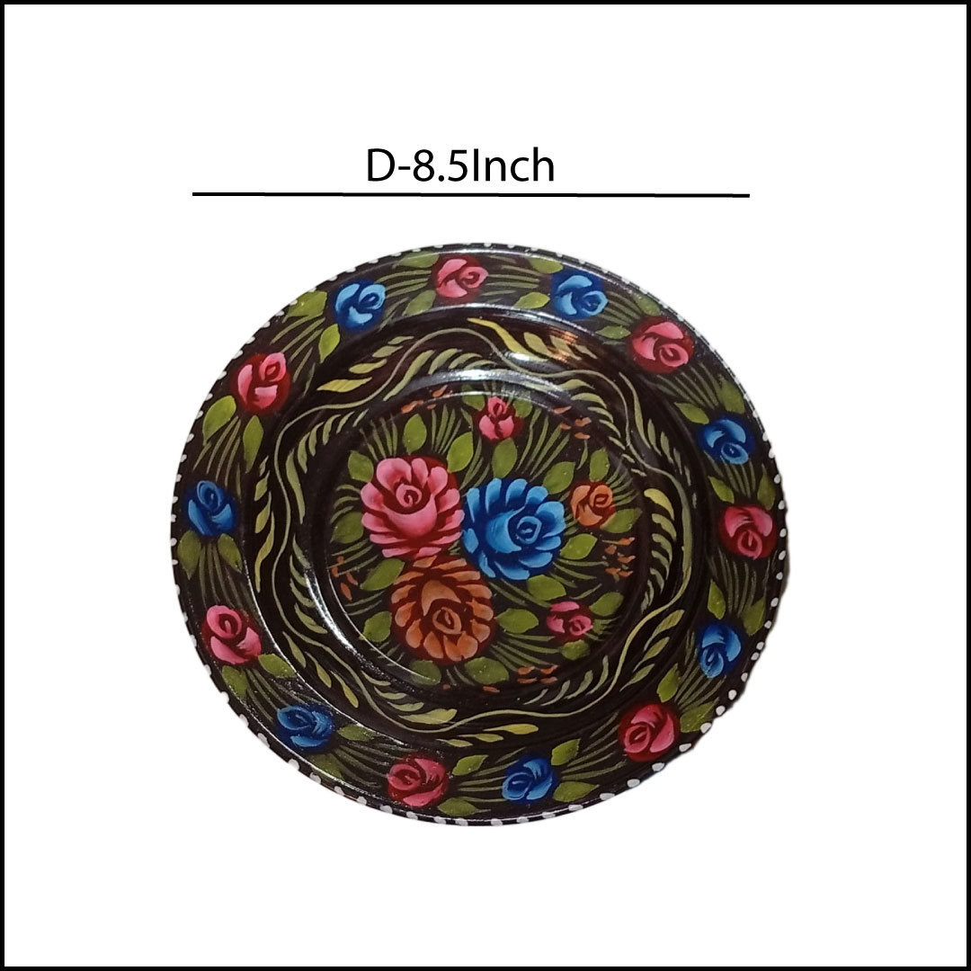 Handcrafted Truck Art Plate – Traditional Pakistani Decorative Plate (Size D-8.5inch) - Image 4