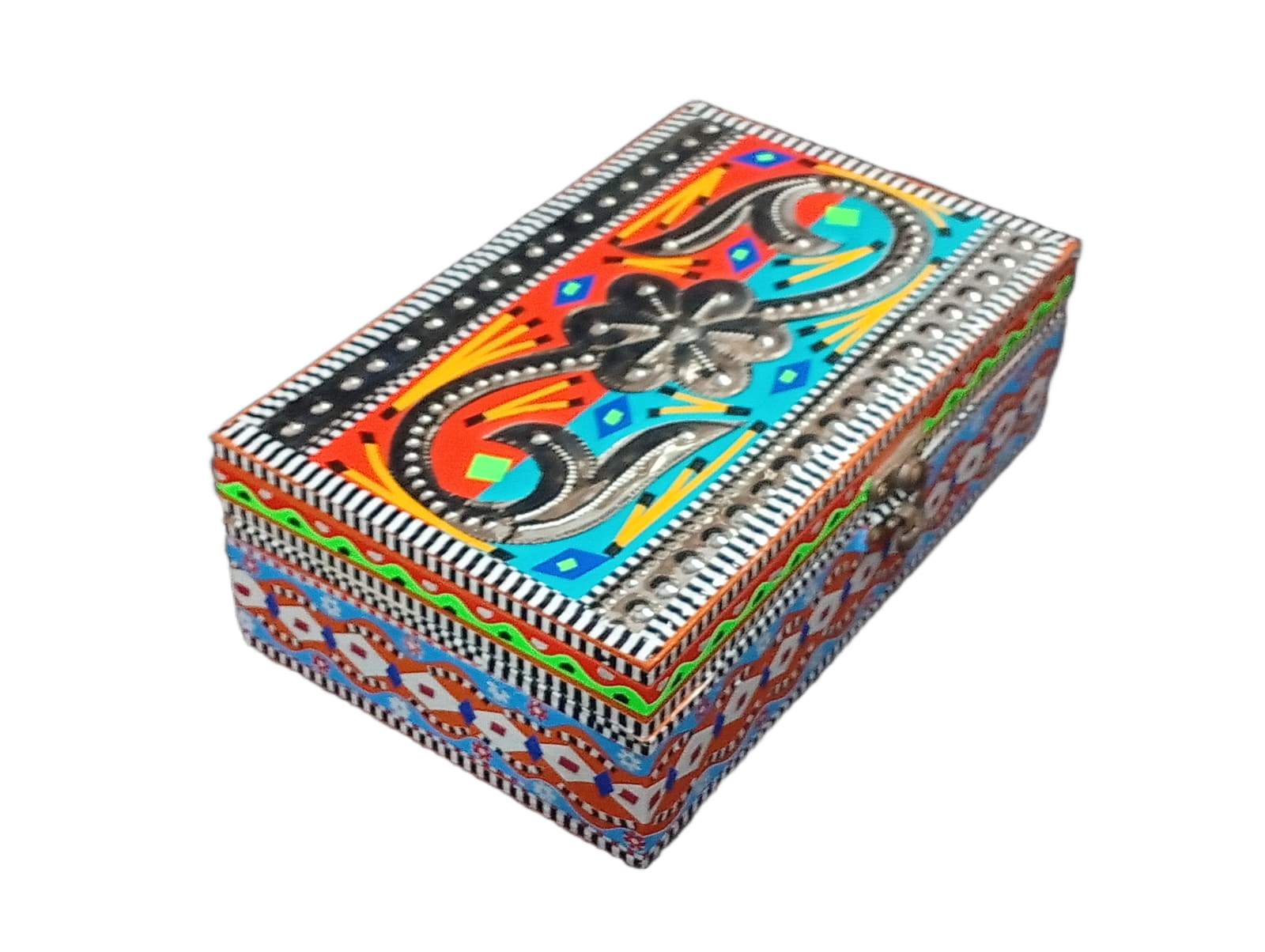 Chamakpatti Box: Real Truck Art Design for Storage and Decoration (W-13 cm, L-20 cm) - Image 6