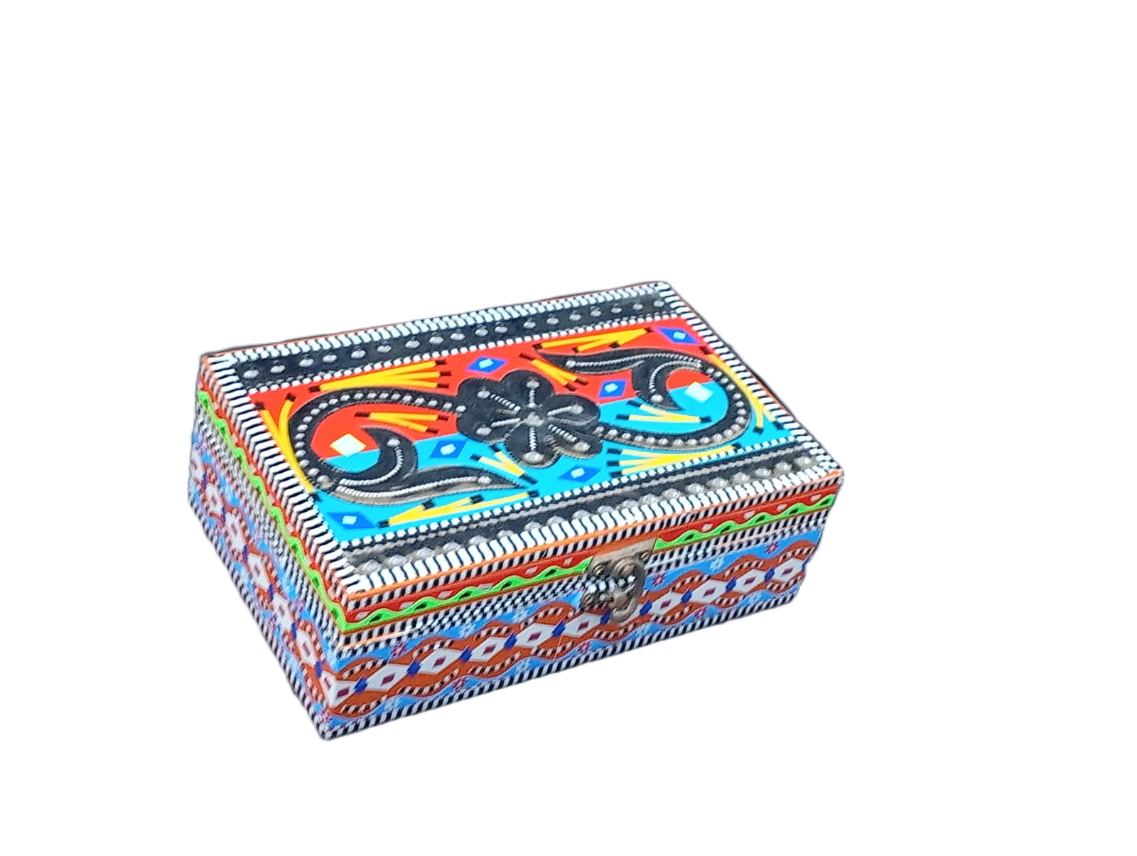Chamakpatti Box: Real Truck Art Design for Storage and Decoration (W-13 cm, L-20 cm) - Image 4