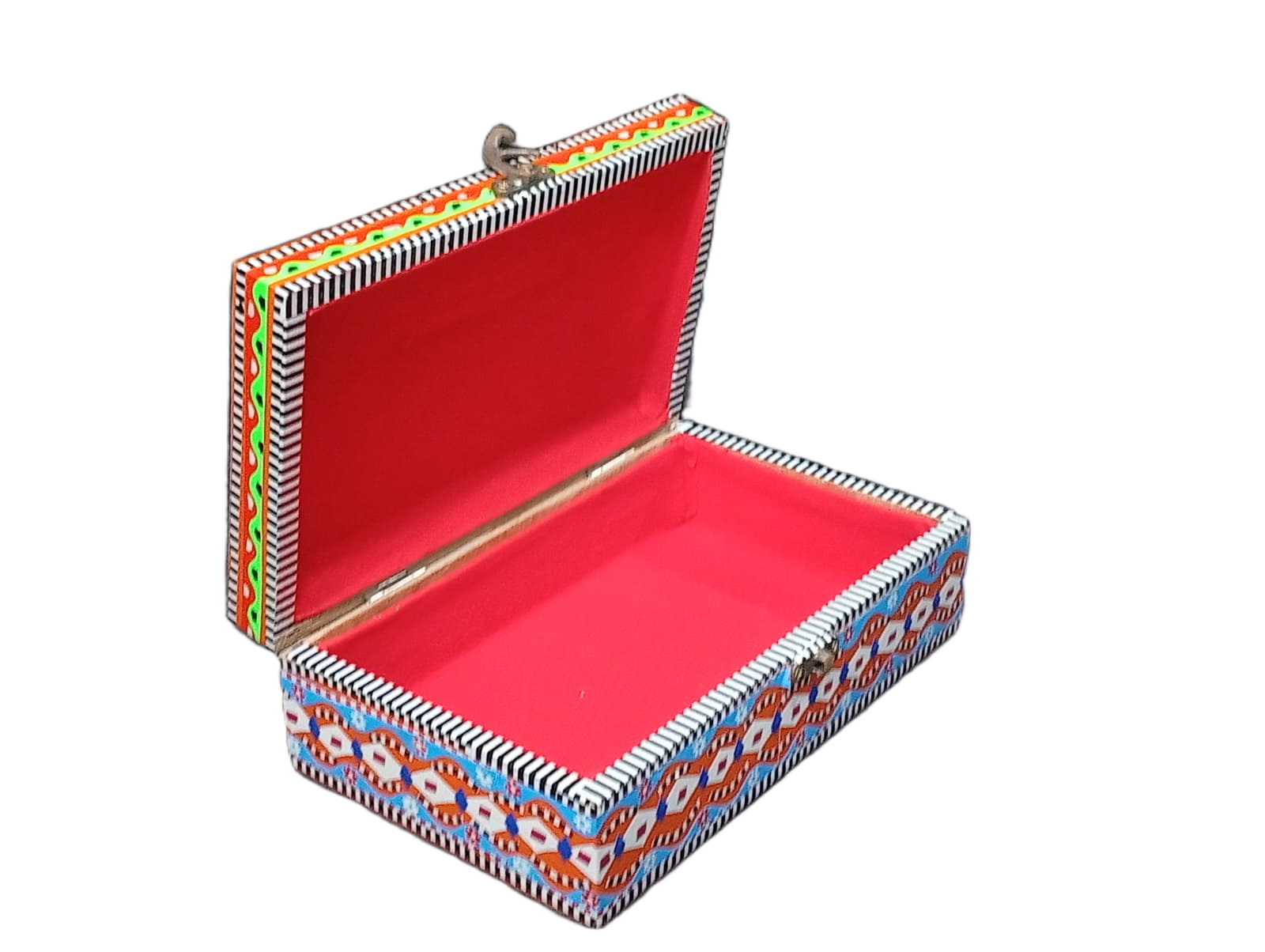 Chamakpatti Box: Real Truck Art Design for Storage and Decoration (W-13 cm, L-20 cm) - Image 3
