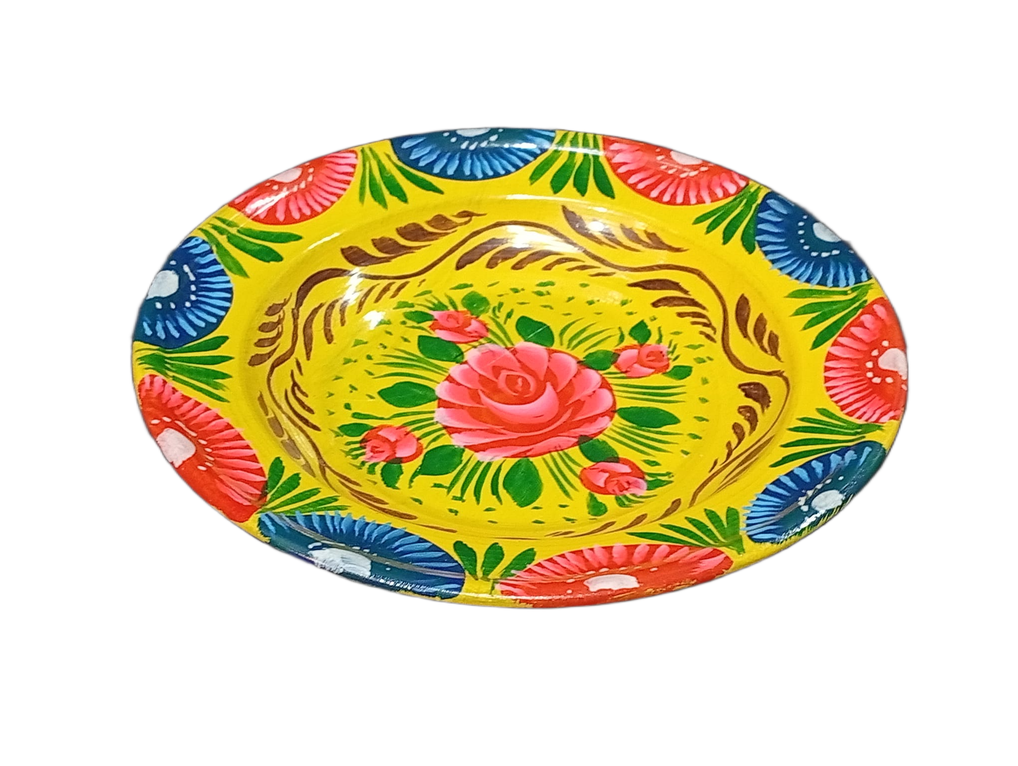 Handcrafted Truck Art Plate – Traditional Pakistani Decorative Plate (Size D-7.5inch) - Image 5