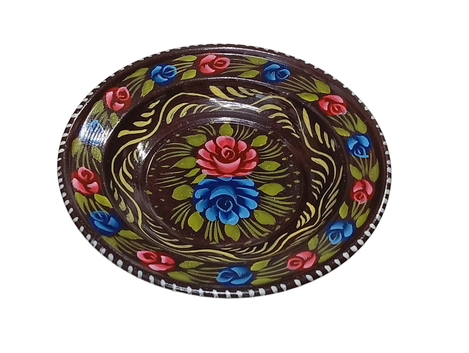Handcrafted Truck Art Plate – Traditional Pakistani Decorative Plate (Size D-7.5inch) - Image 6