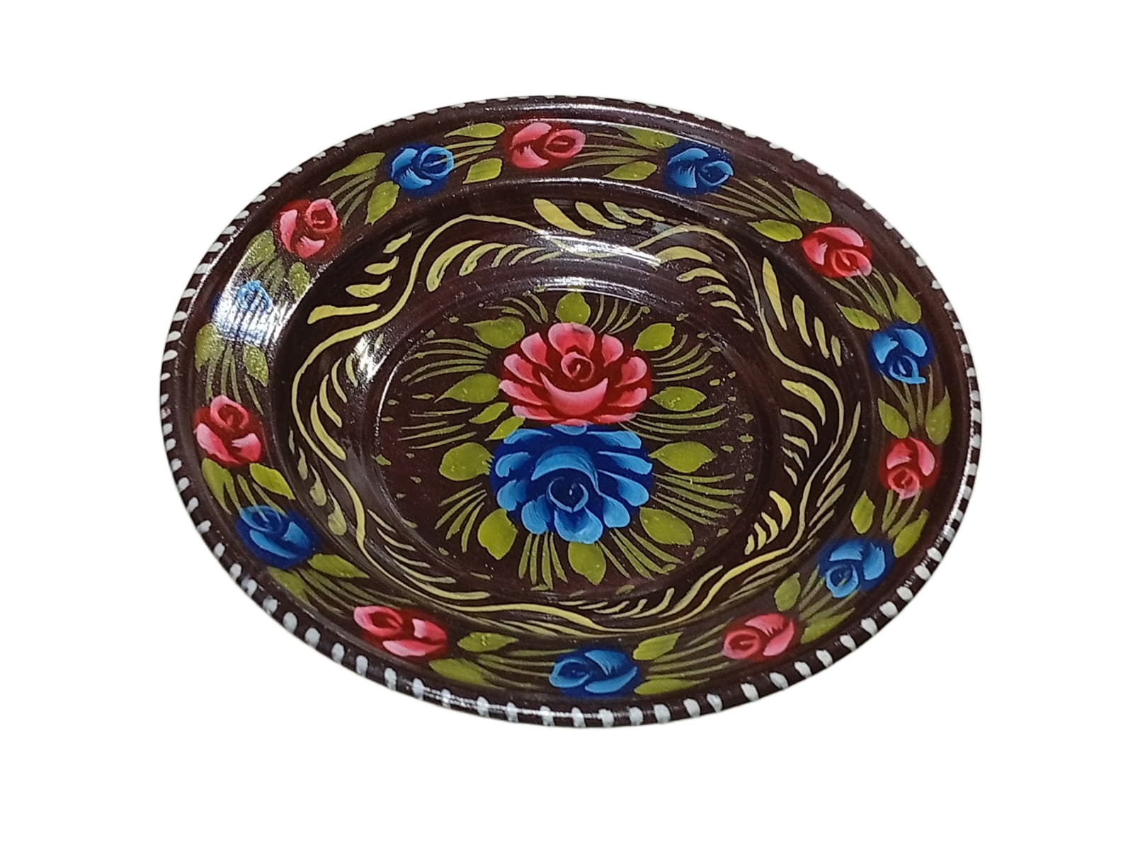 Handcrafted Truck Art Plate – Traditional Pakistani Decorative Plate (Size D-7.5inch) - Image 5