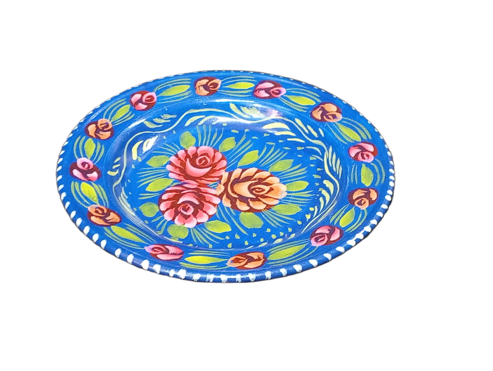 Handcrafted Truck Art Plate – Traditional Pakistani Decorative Plate (Size D-7.5inch) - Image 6