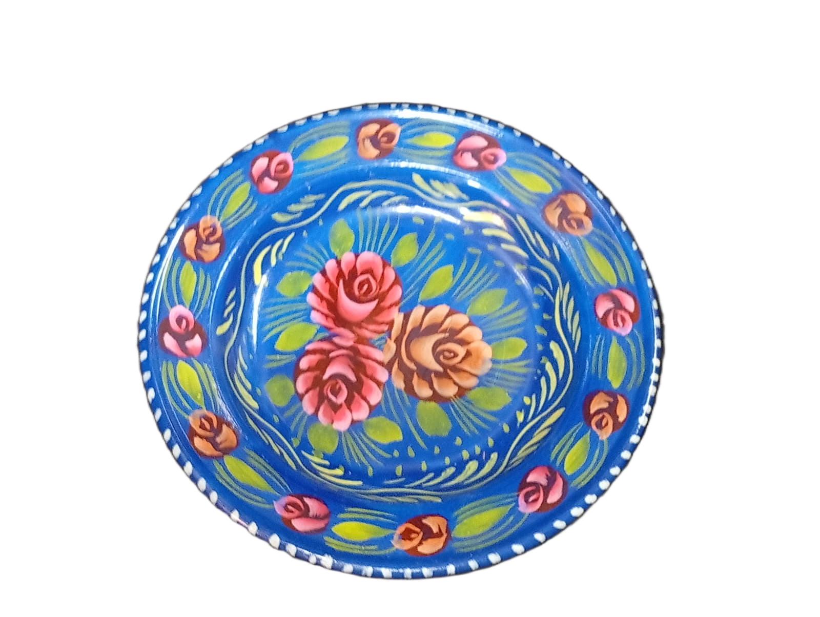 Handcrafted Truck Art Plate – Traditional Pakistani Decorative Plate (Size D-7.5inch) - Image 5