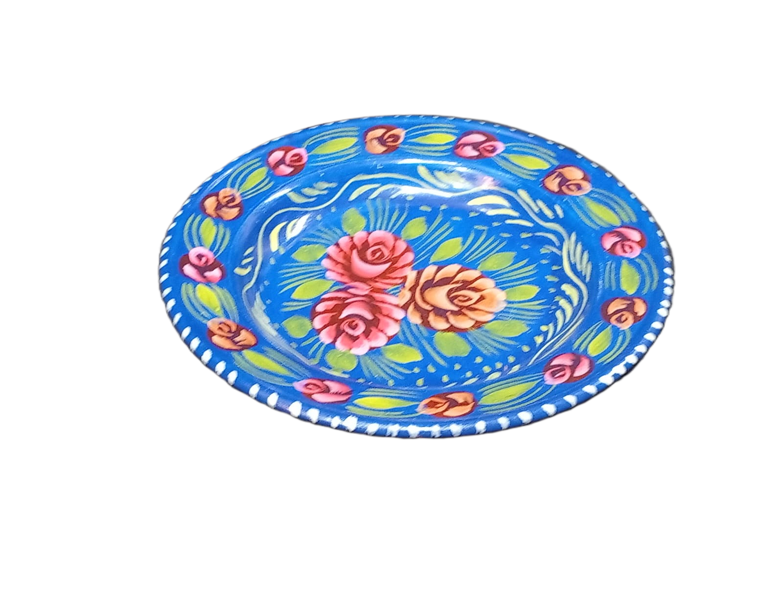 Handcrafted Truck Art Plate – Traditional Pakistani Decorative Plate (Size D-7.5inch) - Image 4