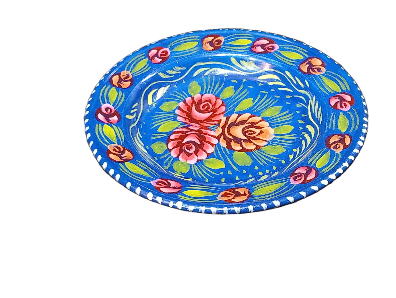 Handcrafted Truck Art Plate – Traditional Pakistani Decorative Plate (Size D-7.5inch) - Image 3