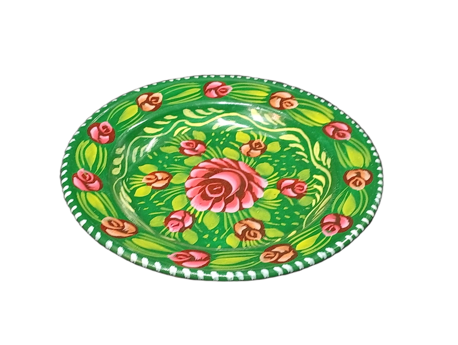 Handcrafted Truck Art Plate – Traditional Pakistani Decorative Plate (Size D-7.5inch) - Image 6