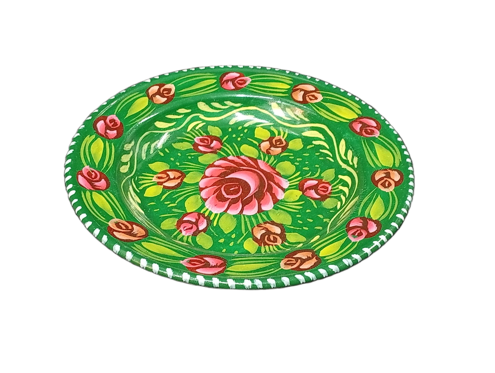 Handcrafted Truck Art Plate – Traditional Pakistani Decorative Plate (Size D-7.5inch) - Image 5