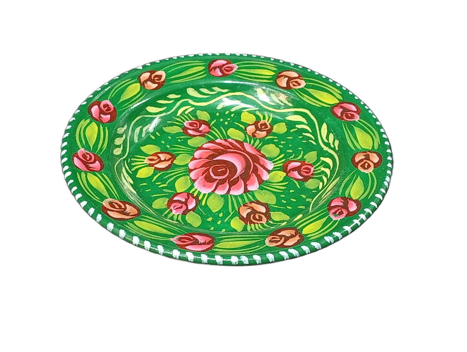 Handcrafted Truck Art Plate – Traditional Pakistani Decorative Plate (Size D-7.5inch) - Image 4