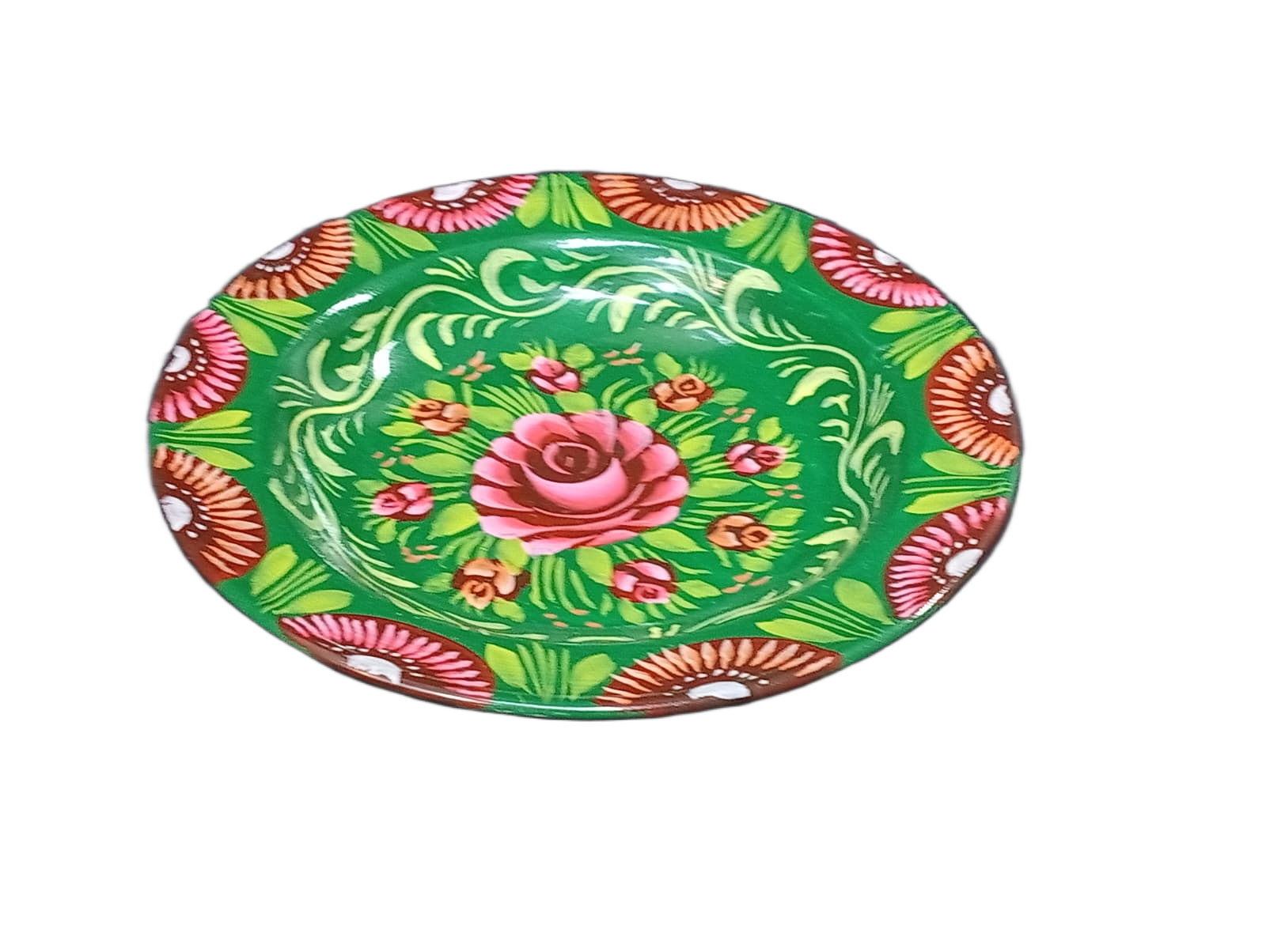 Handcrafted Truck Art Plate – Traditional Pakistani Decorative Plate (Size D-8.5inch) - Image 5