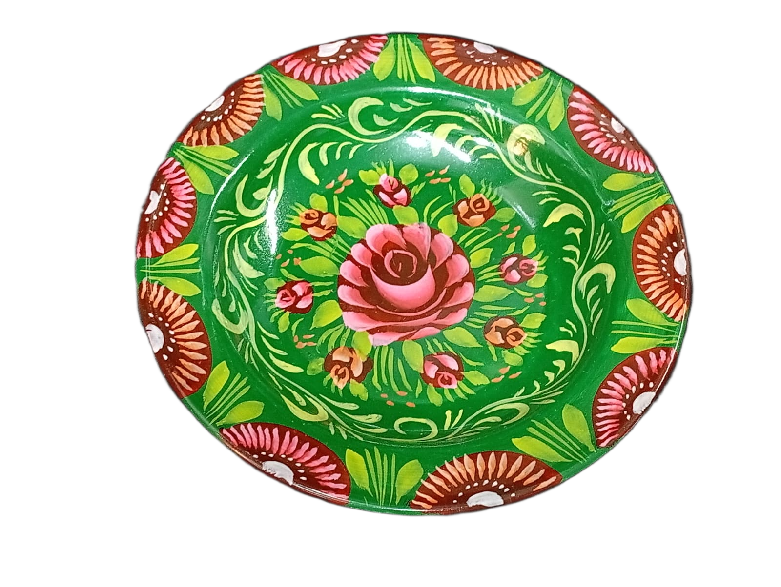 Handcrafted Truck Art Plate – Traditional Pakistani Decorative Plate (Size D-8.5inch) - Image 4